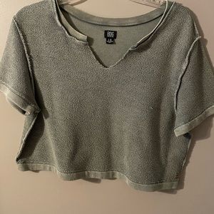 Urban Outfitters Cropped V Neck Tee